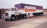 HO Scale Federal Express Purple and White Old Trailers and Truck Decal Set