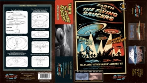 5 Inch Lighted UFO from Earth versus the Flying Saucers - Silver Edition