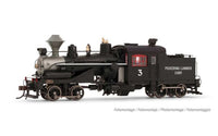 Rivarossi 2-Truck Heisler - Sound and DCC -- Pickering Lumber Corp. 3 (black, graphite, white, red)