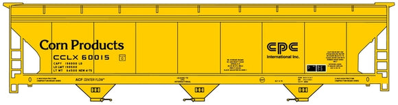 Accurail HO 81371 ACF 3-Bay Covered Hopper Kit, Corn Products #60015