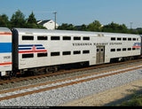 HO Scale VRE Virginia Railway Express Silver Pullman BiLevel Decal Set